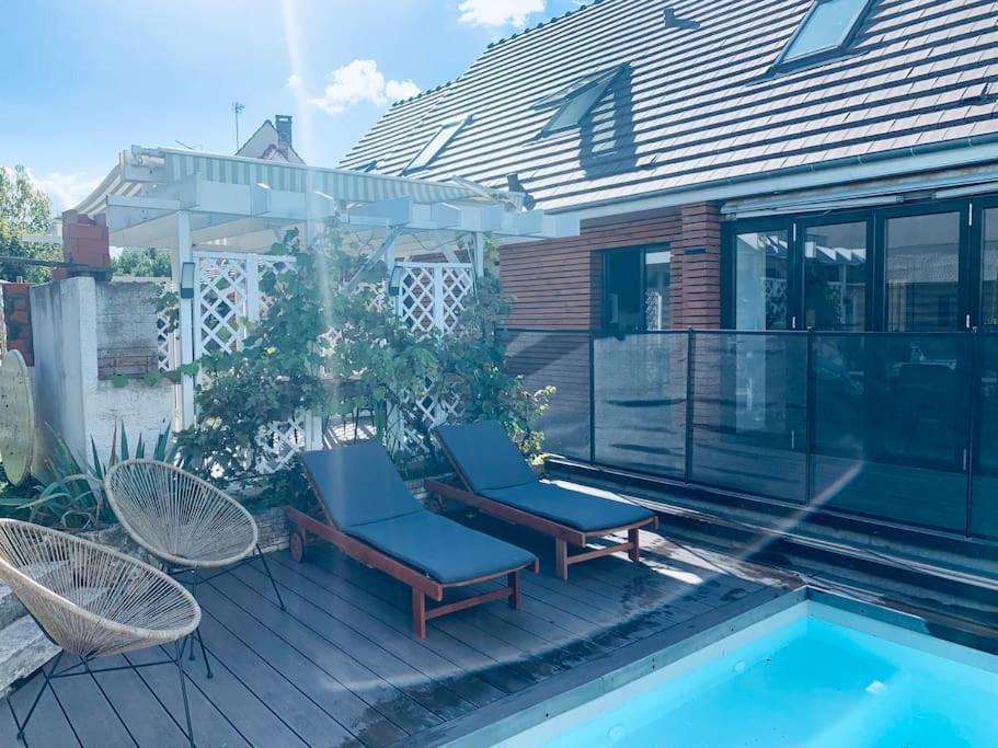 Appartement Proche Asterix, Stade De France, Chantilly, Roissy, Piscine Saisonniere La Chapelle-en-Serval Dış mekan fotoğraf